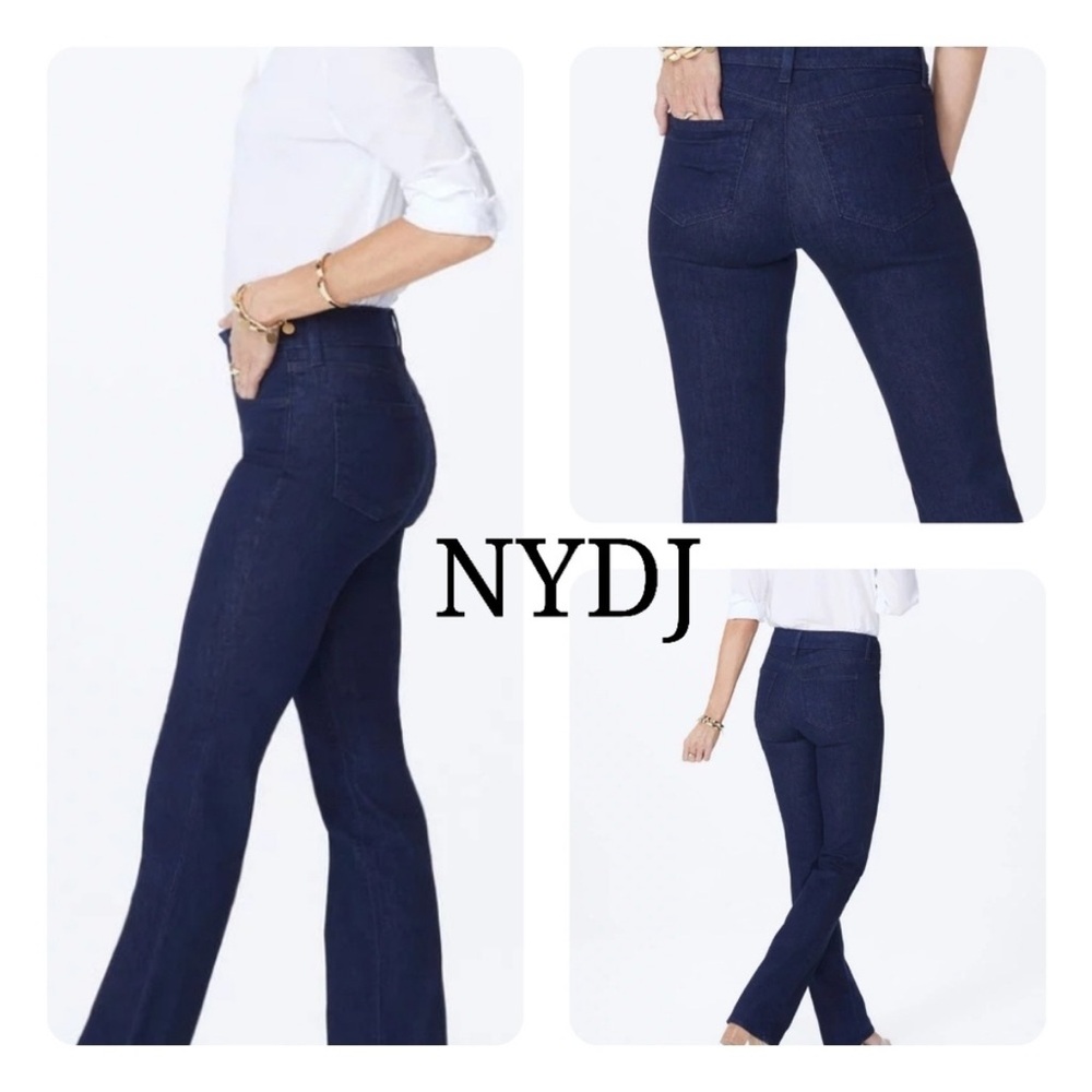 NYDJ Not Your Daughters Jeans Dark Wash Bootcut Sz 12 Petite